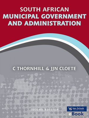 cover image of South African Municipal Government and Administration